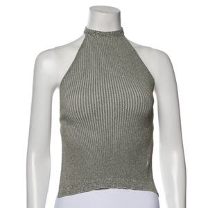 Aeron backless halter neck top